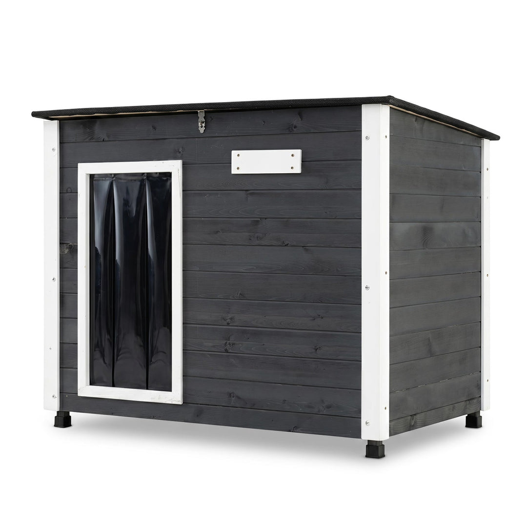 Wooden Dog House Outdoor with Openable Roof - Large
