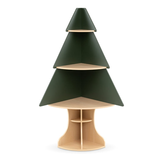 Corner Tree Bookshelf with Toy Storage for Kids