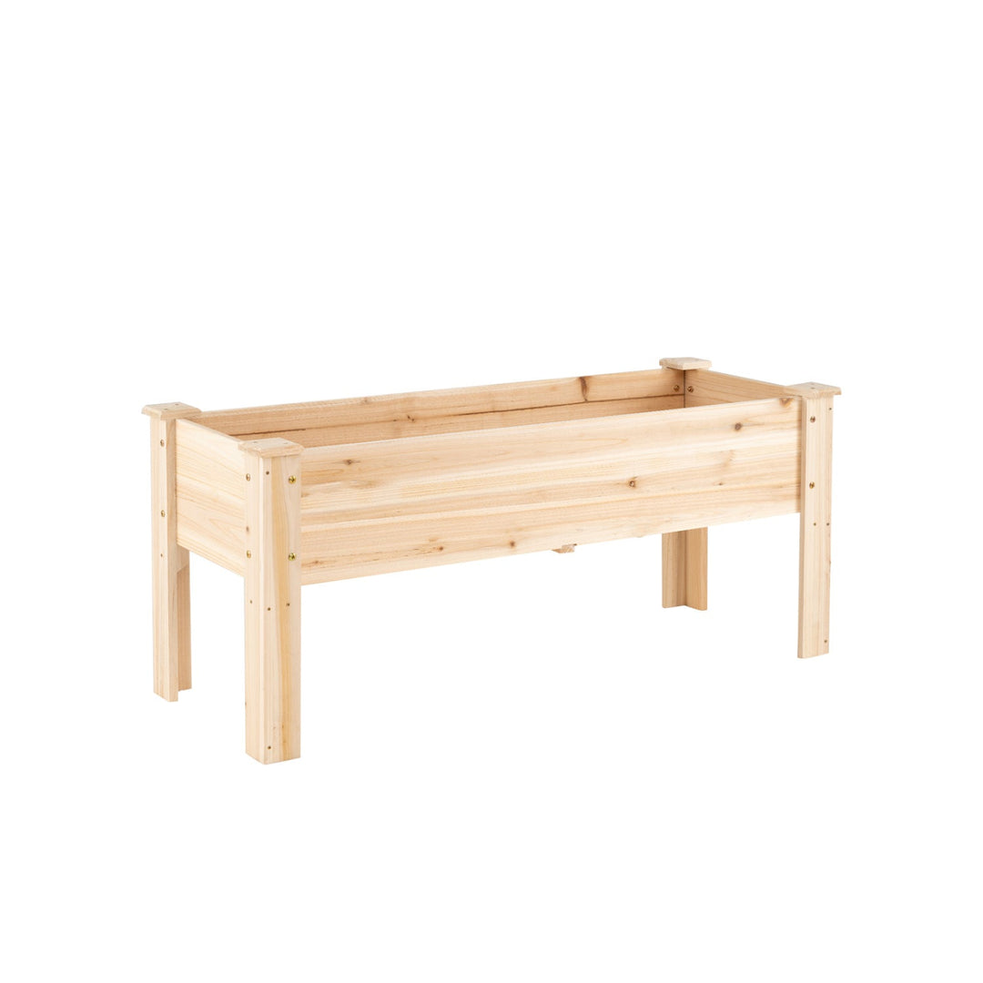 Elevated Wooden Raised Garden Bed with Legs - 175 LBS Capacity