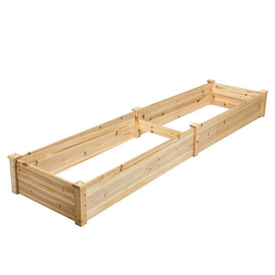 Wooden Vegetable Raised Garden Bed for Backyard Patio Balcony