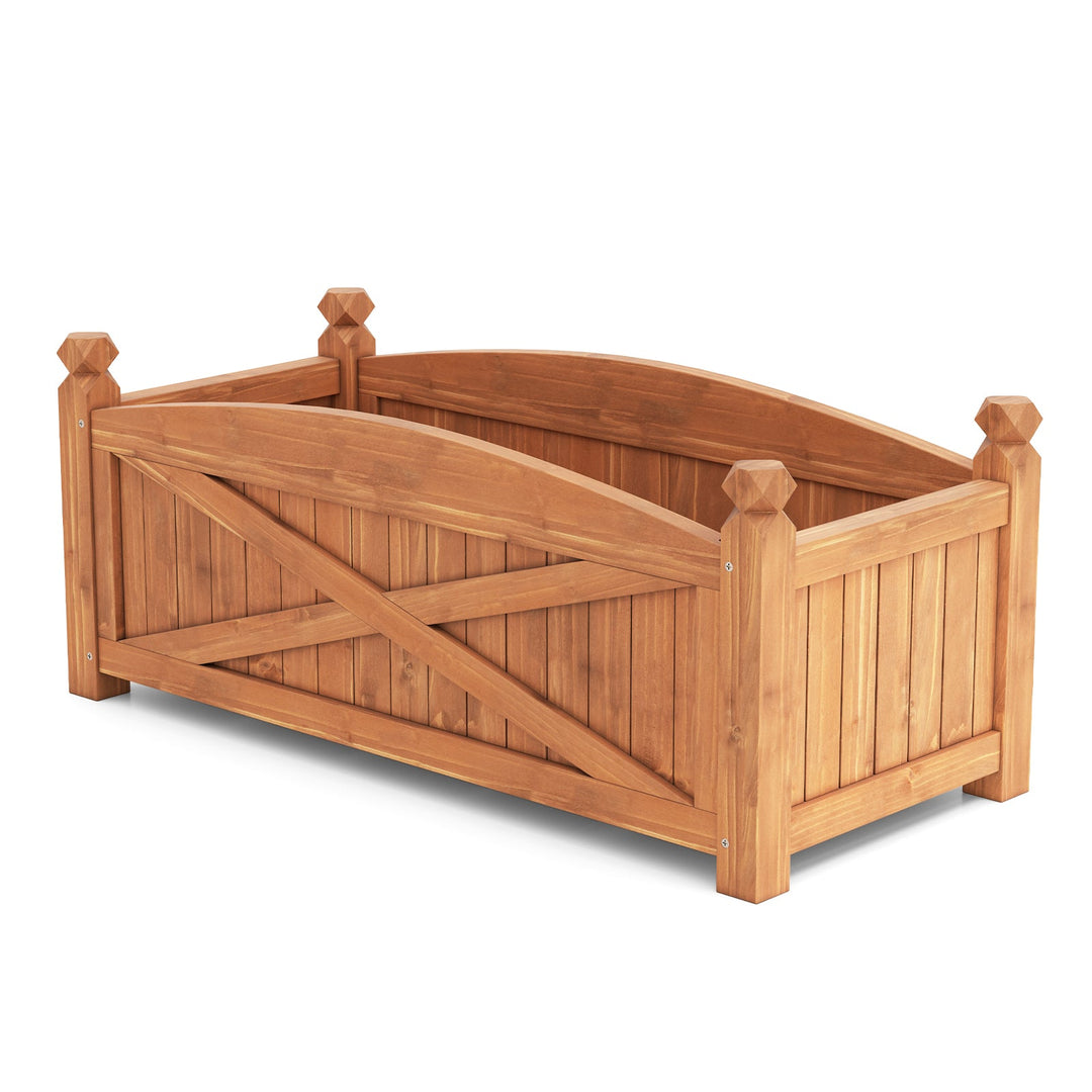 Wooden Raised Garden Bed Drainage Holes for Patio Garden