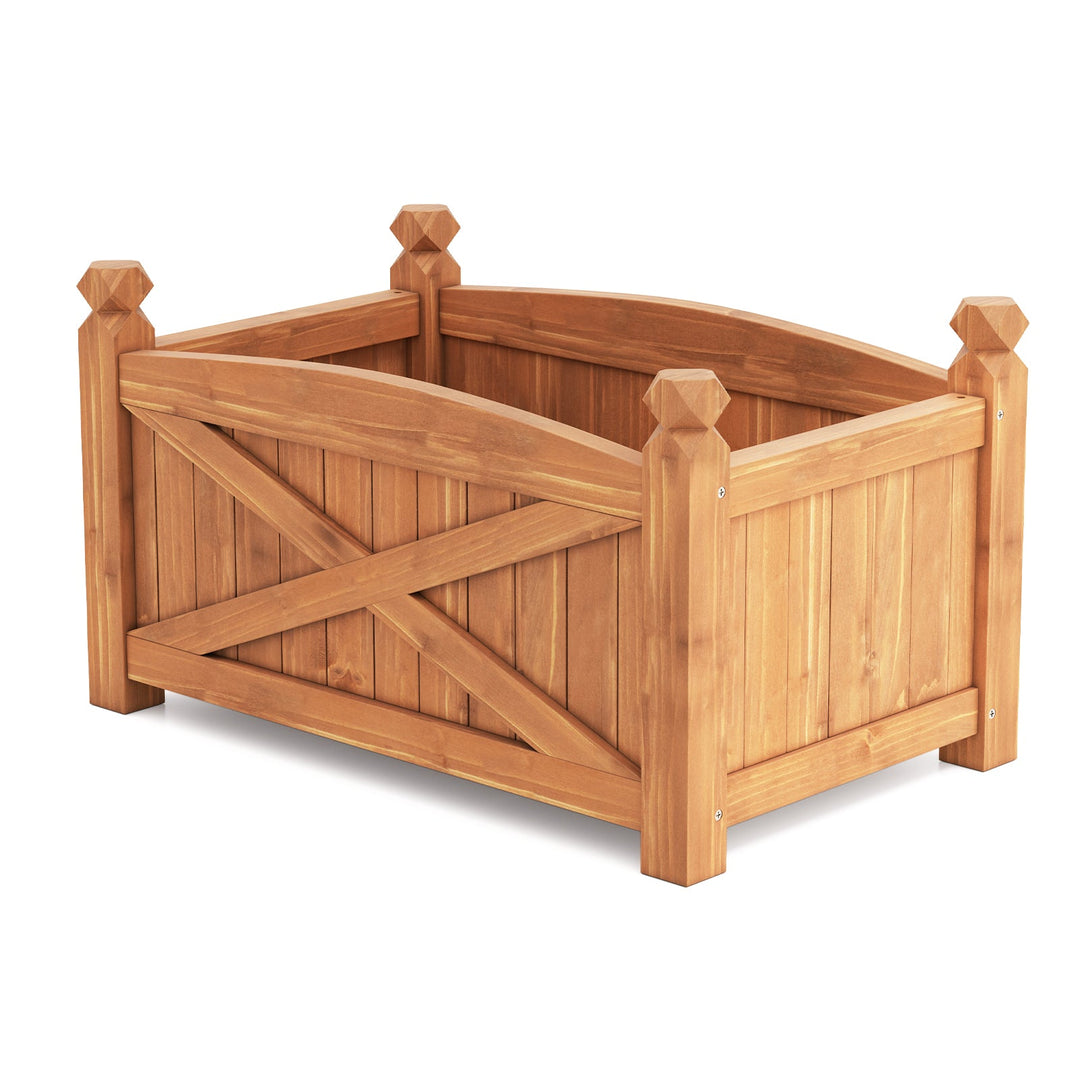Wooden Raised Garden Bed Drainage Holes for Patio Garden