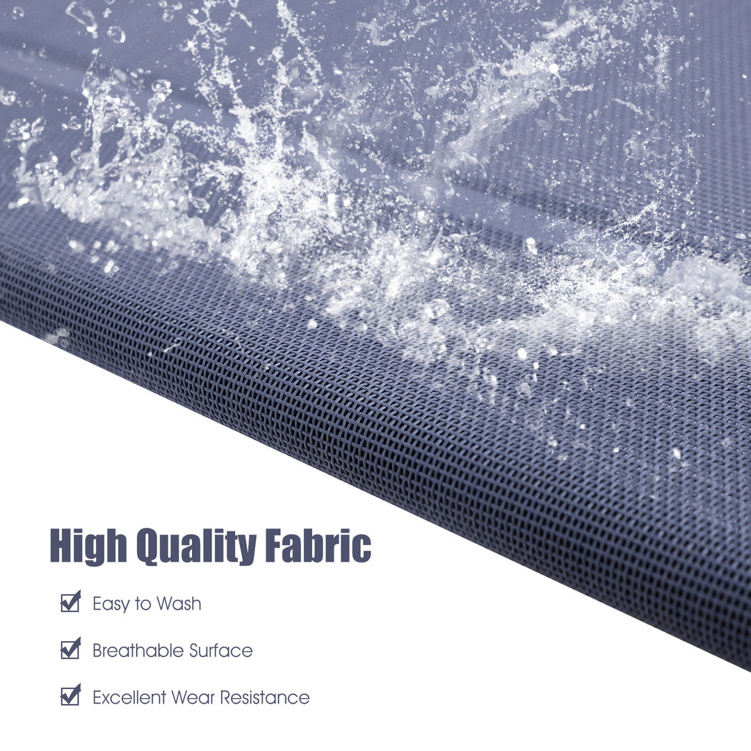 Large Indoor Outdoor Camping Steel Frame Elevated Pet Cot Mat-XL