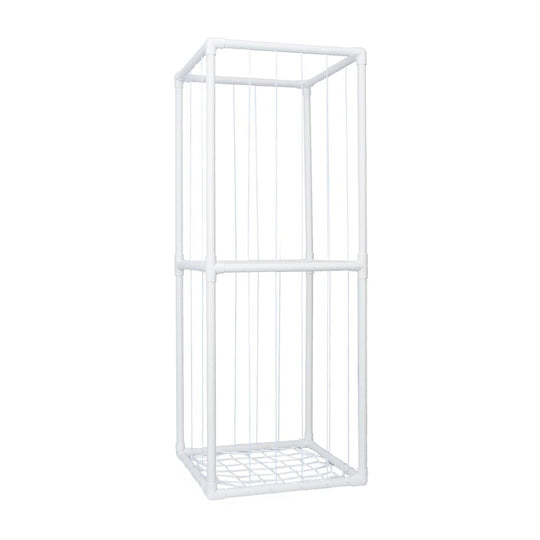 Stuffed Animal Storage PVC Plush Organizer Shelf Plush Stuffed Animal Holder Standing Kids Toy Storage Cage with Elastic Band for Nursery Play Room Be