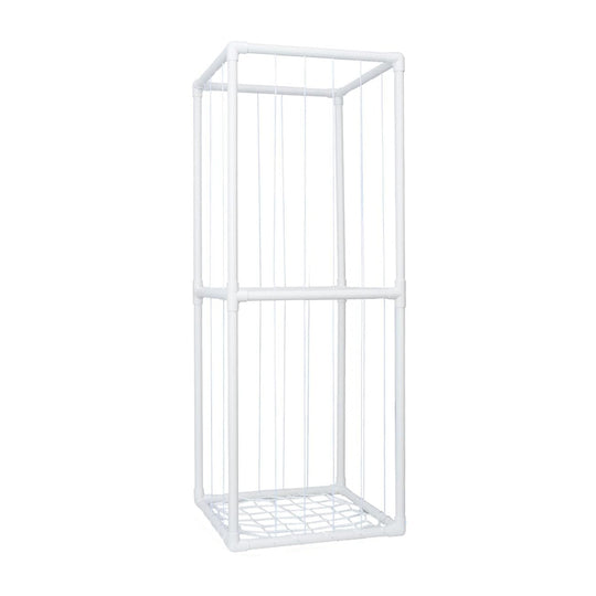 Stuffed Animal Storage PVC Plush Organizer Shelf Plush Stuffed Animal Holder Standing Kids Toy Storage Cage with Elastic Band for Nursery Play Room Be