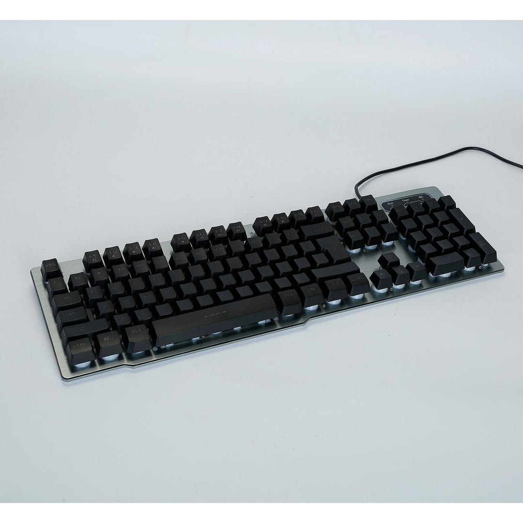 Wired Gaming Keyboard Mouse Set Colorful Rainbow Backlit 104 Keys Gaming Keyboard w/ RGB DPI Adjustable Gaming Mouse