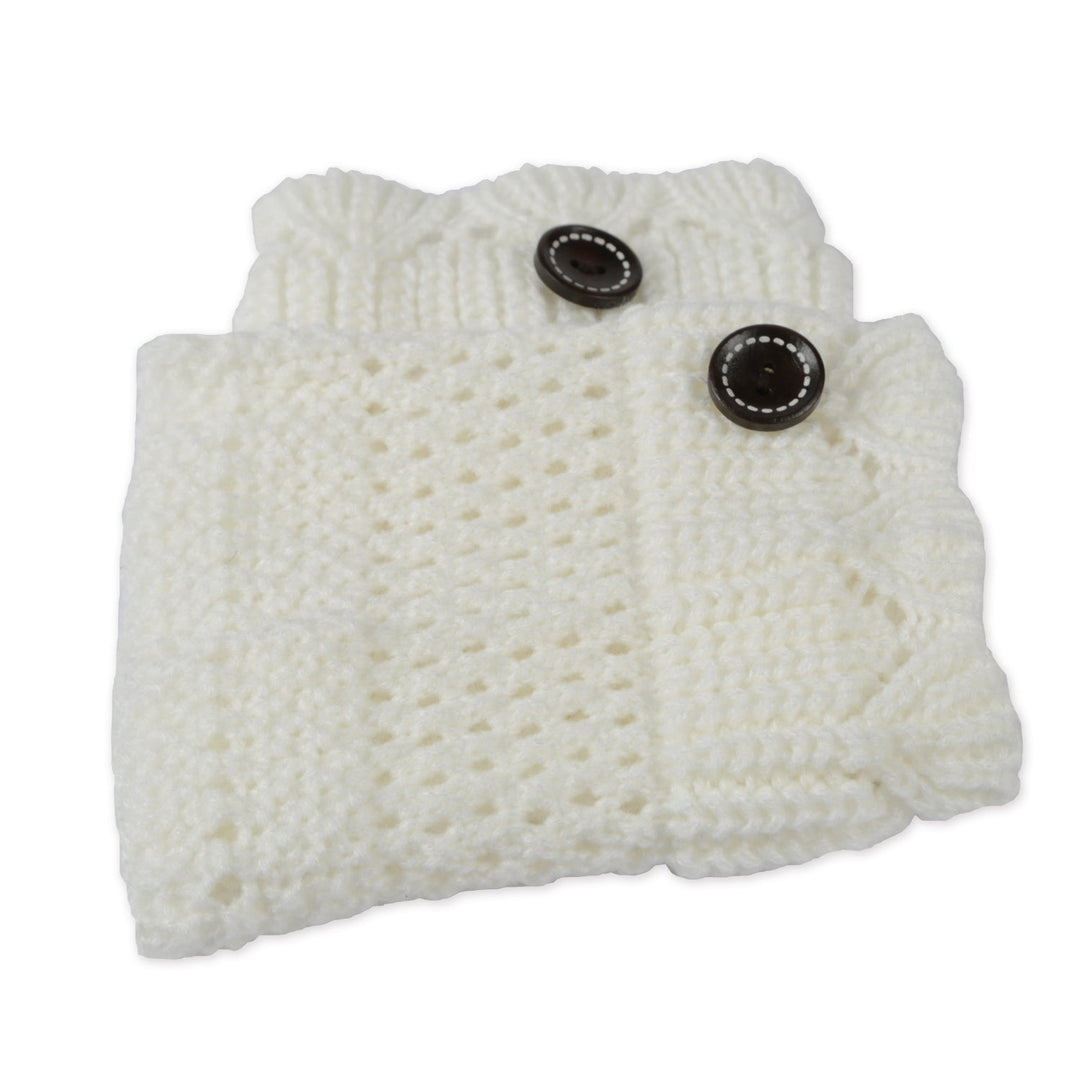Women Winter Crochet Knit Leg Warmers