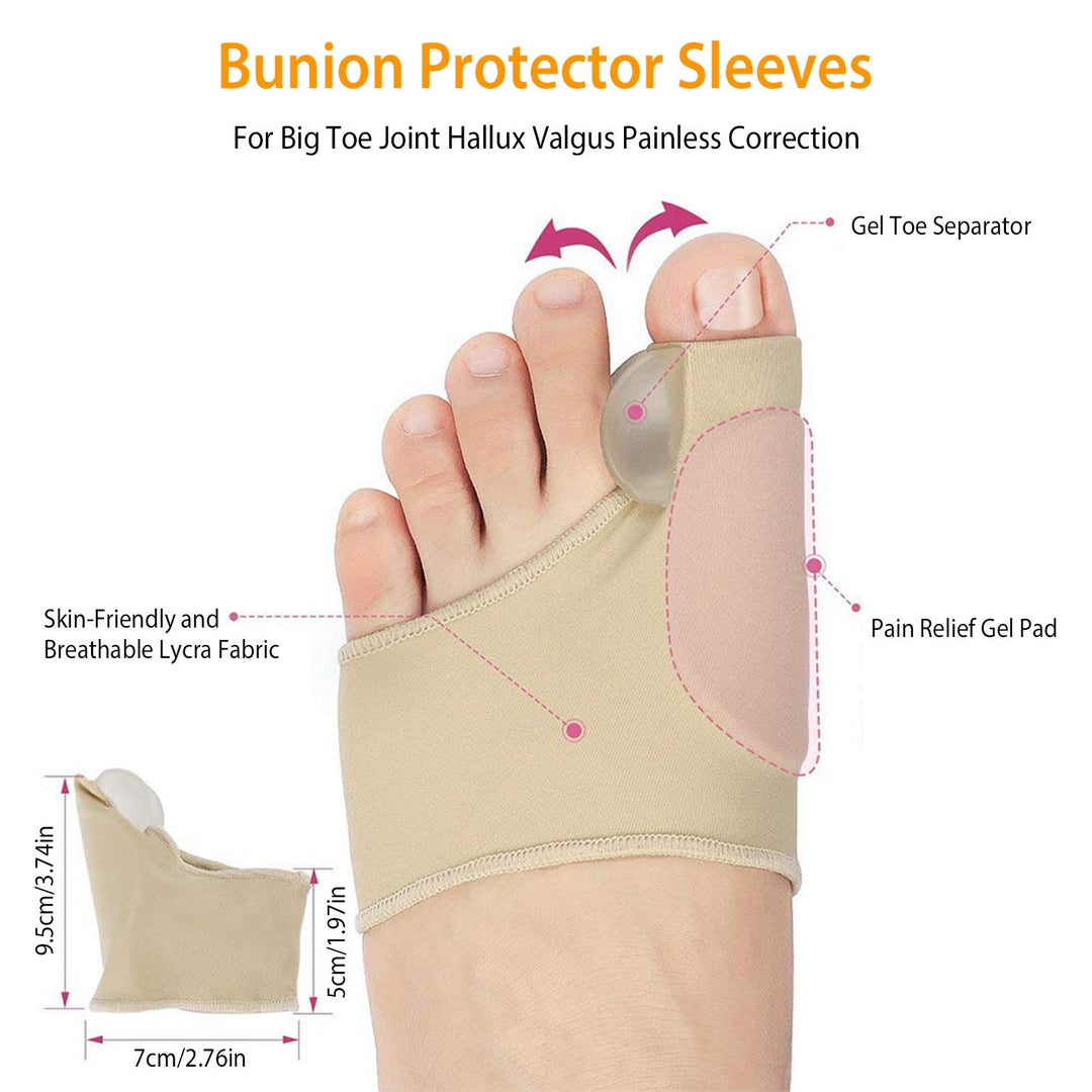 Bunion Corrector Night Time Bunion Splints Bunion Relief Protector Sleeves Kit For Bending Toe Overlapping Toe Hallux Valgus