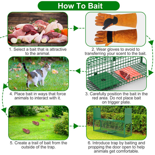 40in Live Animal Trap Cage - Humane Catch & Release