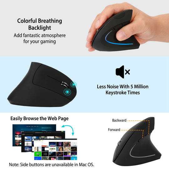 GBruno Wireless Vertical Mouse