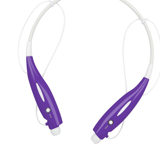 Wireless Stereo Headsets Sport Neckband Headphones In-ear Magnetic IPX4 Waterproof Earbuds w/ Built-in Mic Call Vibrate Alert Number Broadcast Running