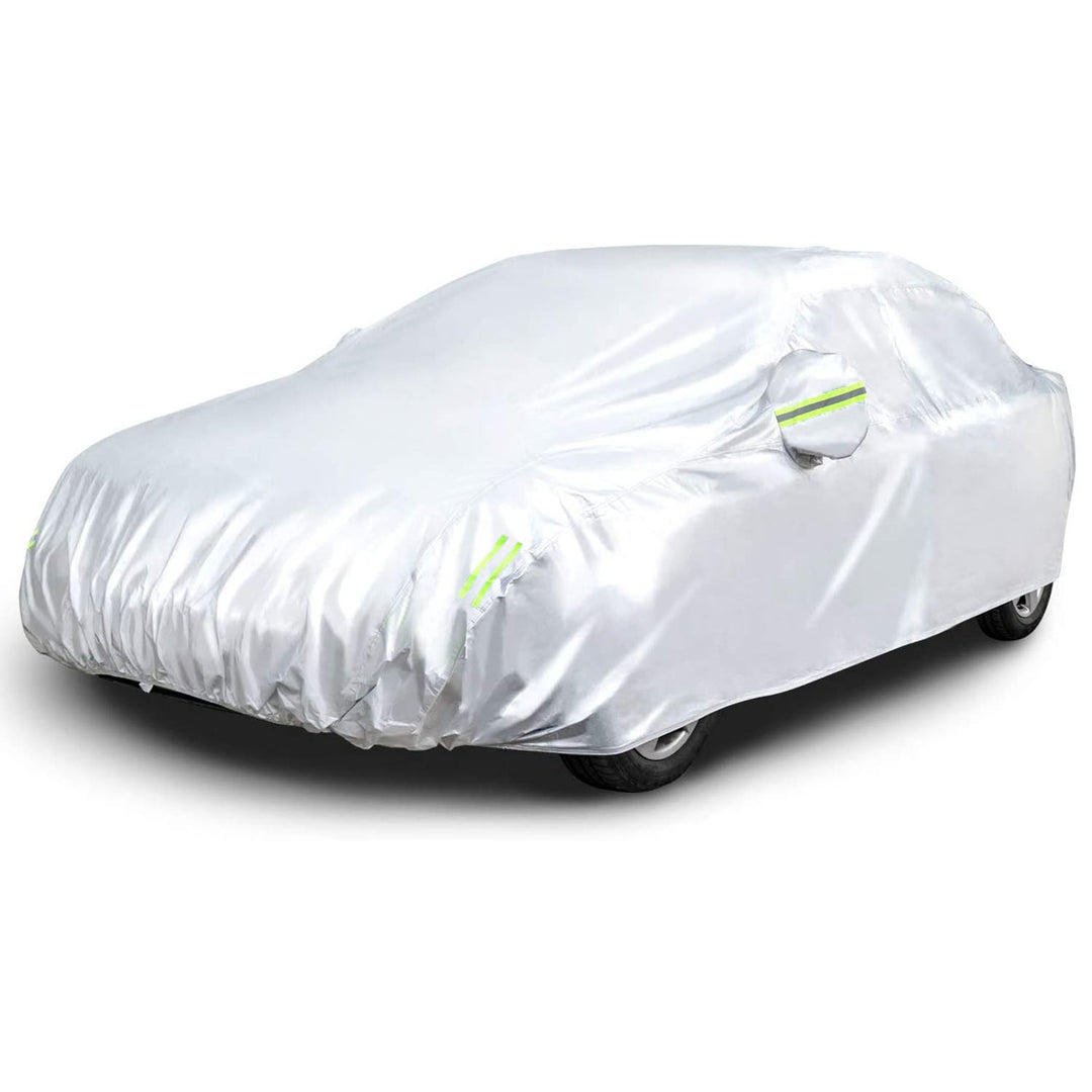Waterproof Car Cover with UV Protection and Reflective Strips