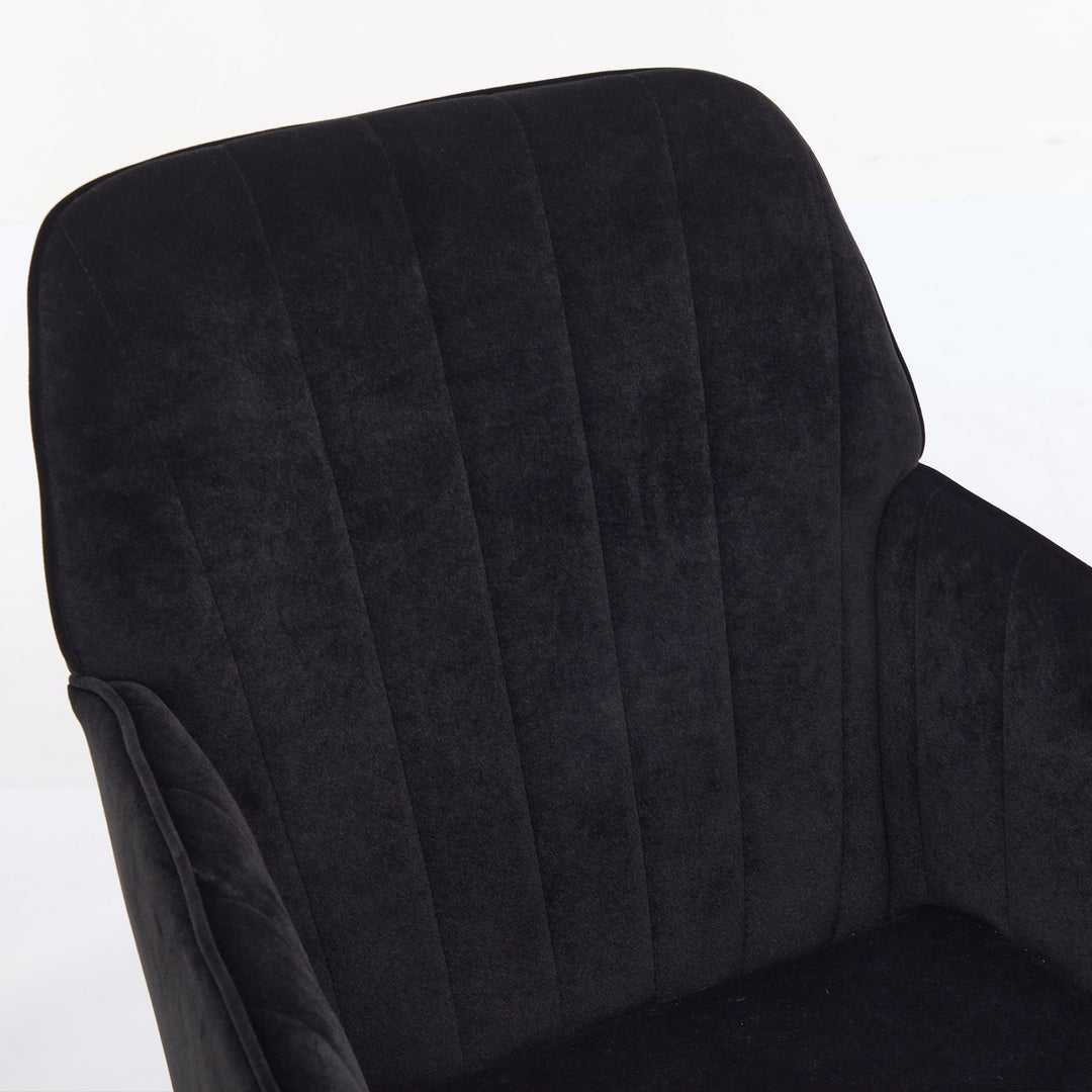 Ergonomic Office Chair with Memory Foam Cushion Corduroy Upholstered Desk Chair Adjustable Swivel Rolling Chair 300LBS M