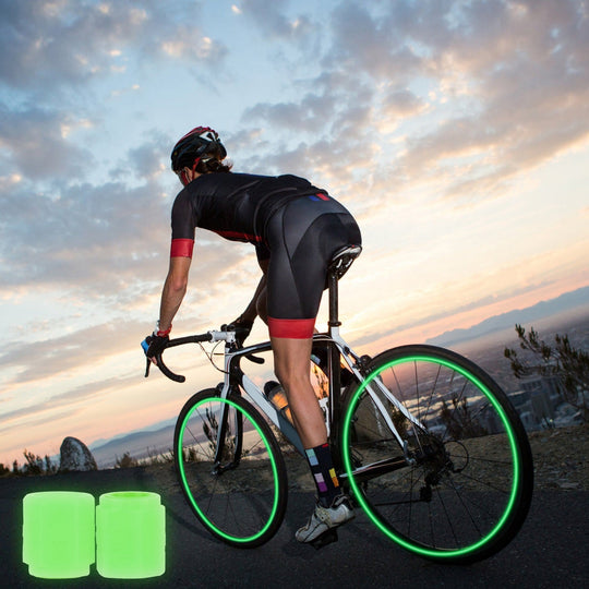 12Pcs Car Tire Valve Stem Caps Luminous Dustproof Stem Tyre Covers for Cars SUVs Truck Motorcycles Bicycles