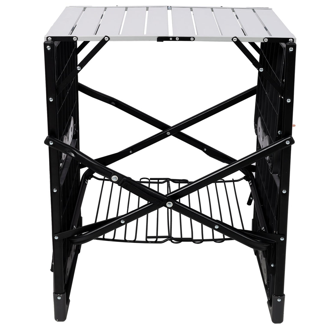 Folding Camping Kitchen Table with Heat-Resistant Top