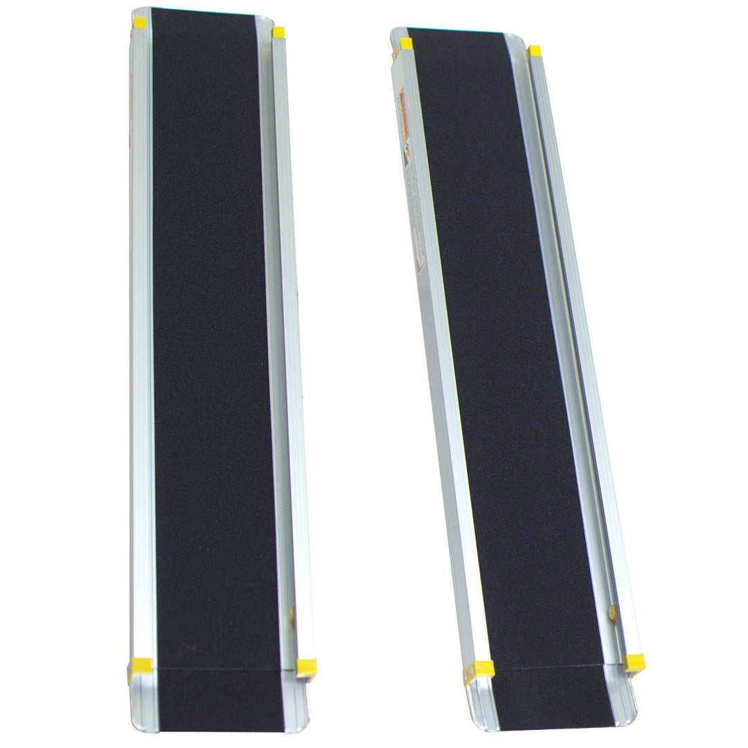 Adjustable Aluminum Wheelchair Ramp 7' Telescoping Non-Skid