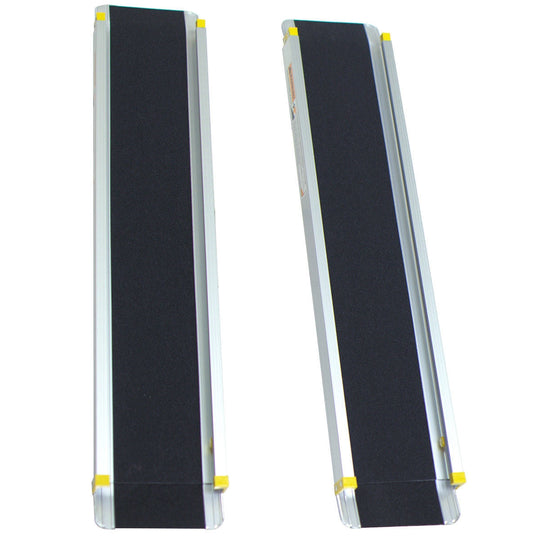 Adjustable Aluminum Wheelchair Ramp 7' Telescoping Non-Skid