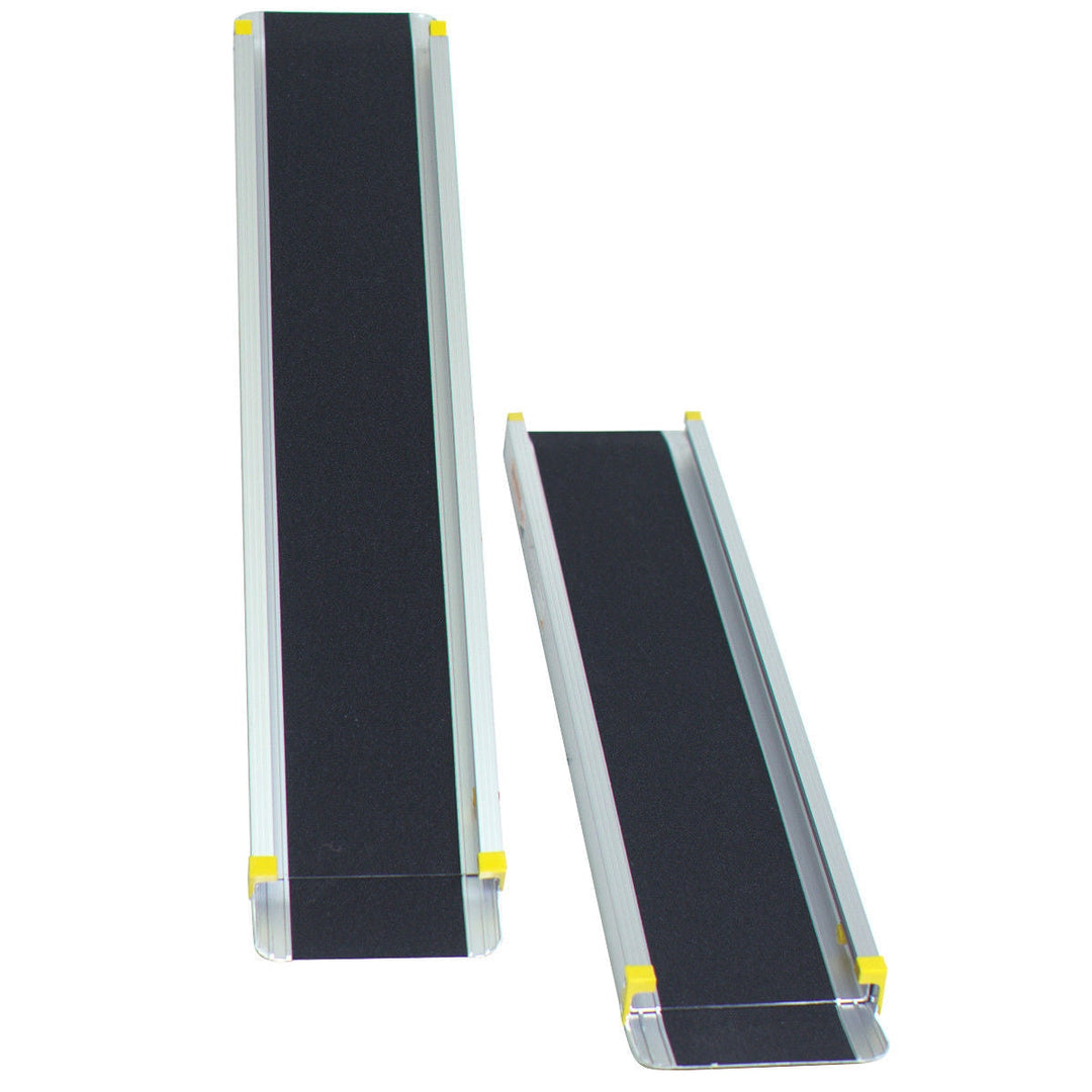 Adjustable Aluminum Wheelchair Ramp 7' Telescoping Non-Skid