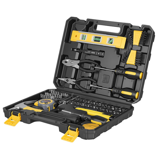 78-Piece Home Tool Set with Hammer, Pliers & Screwdrivers