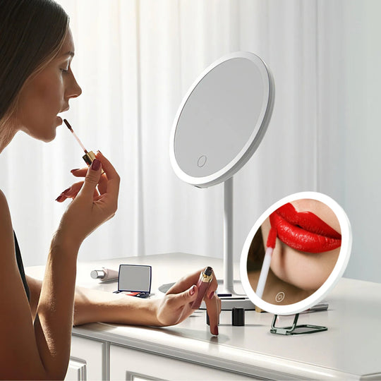30X Magnifying Mirror With Light 3 Colors Dimmable Brightness Included Tweezer Scissor _x000B__x000B_Travel Magnifying Makeup Mirror with Suction Cup 360¡ Adjusta