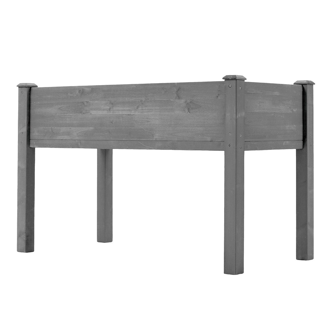 Elevated Raised Garden Bed with Legs 48x24x30in Fir Wood