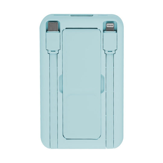 3 In 1 10000mAh MagSafe Fast Charging Power Bank PD20W Portable Charger with 2 Built In Cables Stand Fit for IOS Phone 16 15 13 Series And More
