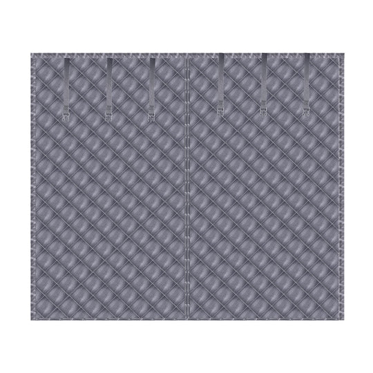 8*7FT Magnetic Thermal Insulated Garage Door Curtain for Winter Singe-Car Garage Screen with Magnetic Closure 6 Roll Up Buckle Straps for One Cars Wea
