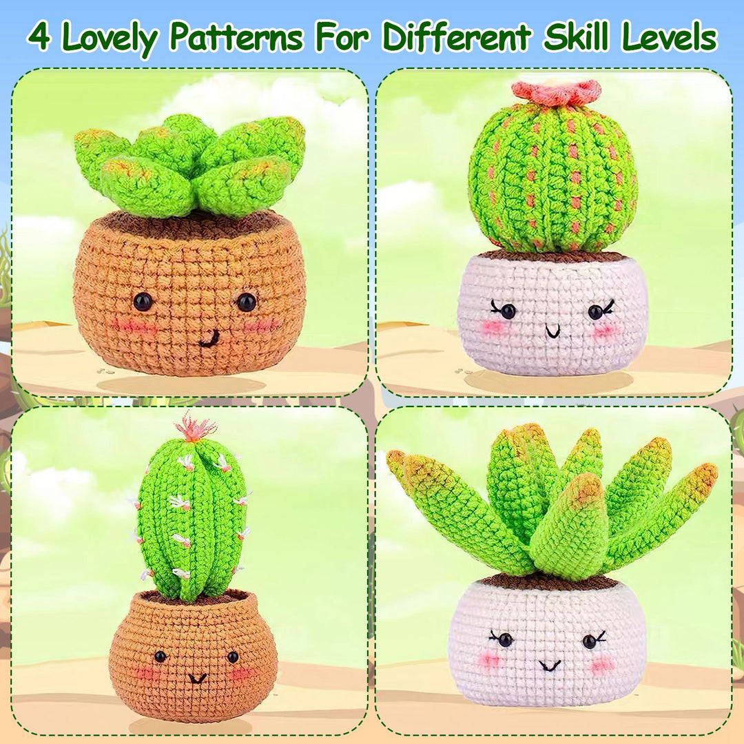 GBruno Succulents Crochet Kit