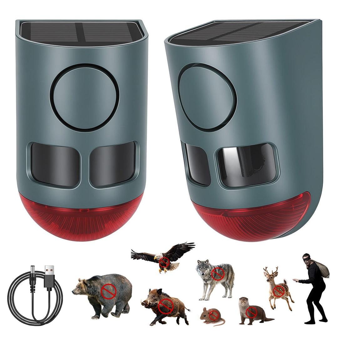 Solar Animal Repeller with Motion Sensor & Ultrasonic Sound