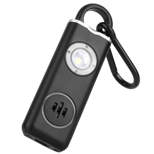 Rechargeable Personal Safety Alarm Portable 130dB Self-defense Siren with Strobe Light LED Light Carabiner Emergency Escape Tool for Women Kids Elderl
