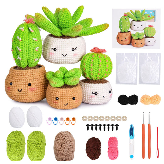 GBruno Succulents Crochet Kit