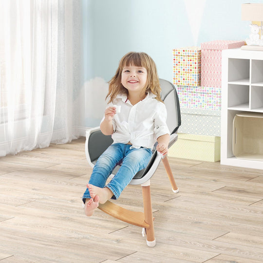 Baby High Chair with Dishwasher Safe Tray-Gray