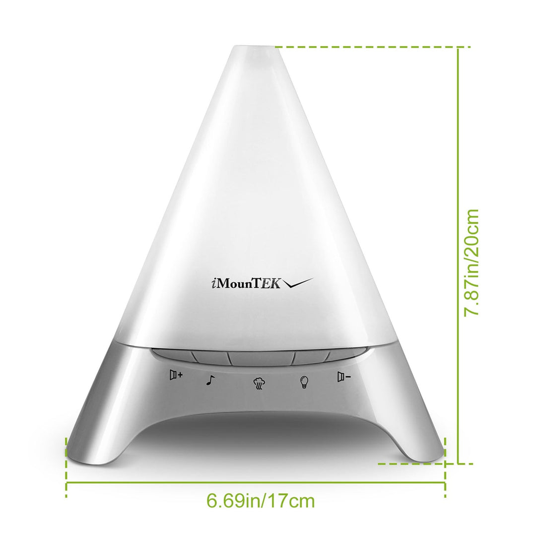 120ml Cool Mist Humidifier Ultrasonic Aroma Essential Oil Diffuser w/Soothing Sounds 7 Color Night Lights Waterless Auto Off for Relaxation and Sleepi