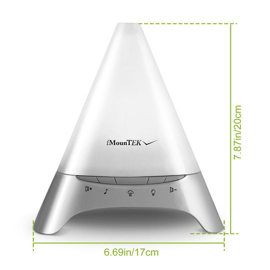 120ml Cool Mist Humidifier Ultrasonic Aroma Essential Oil Diffuser w/Soothing Sounds 7 Color Night Lights Waterless Auto Off for Relaxation and Sleepi