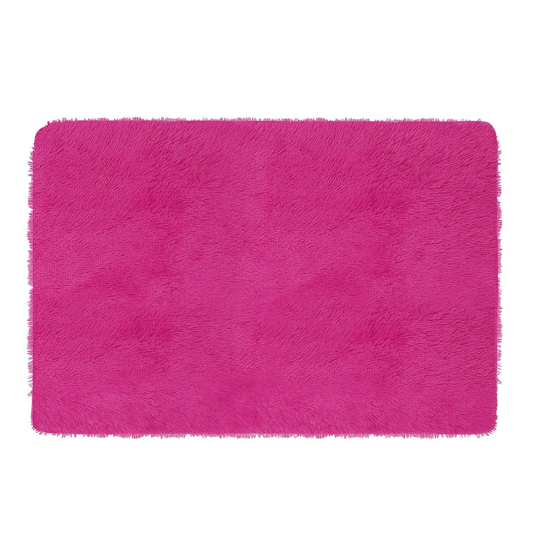 Fluffy Bedroom Rug 4Õ x 2.6Õ Anti-Skid Shaggy Area Rug Decorative Floor Carpet Mat for Nursery Bedroom Living Room