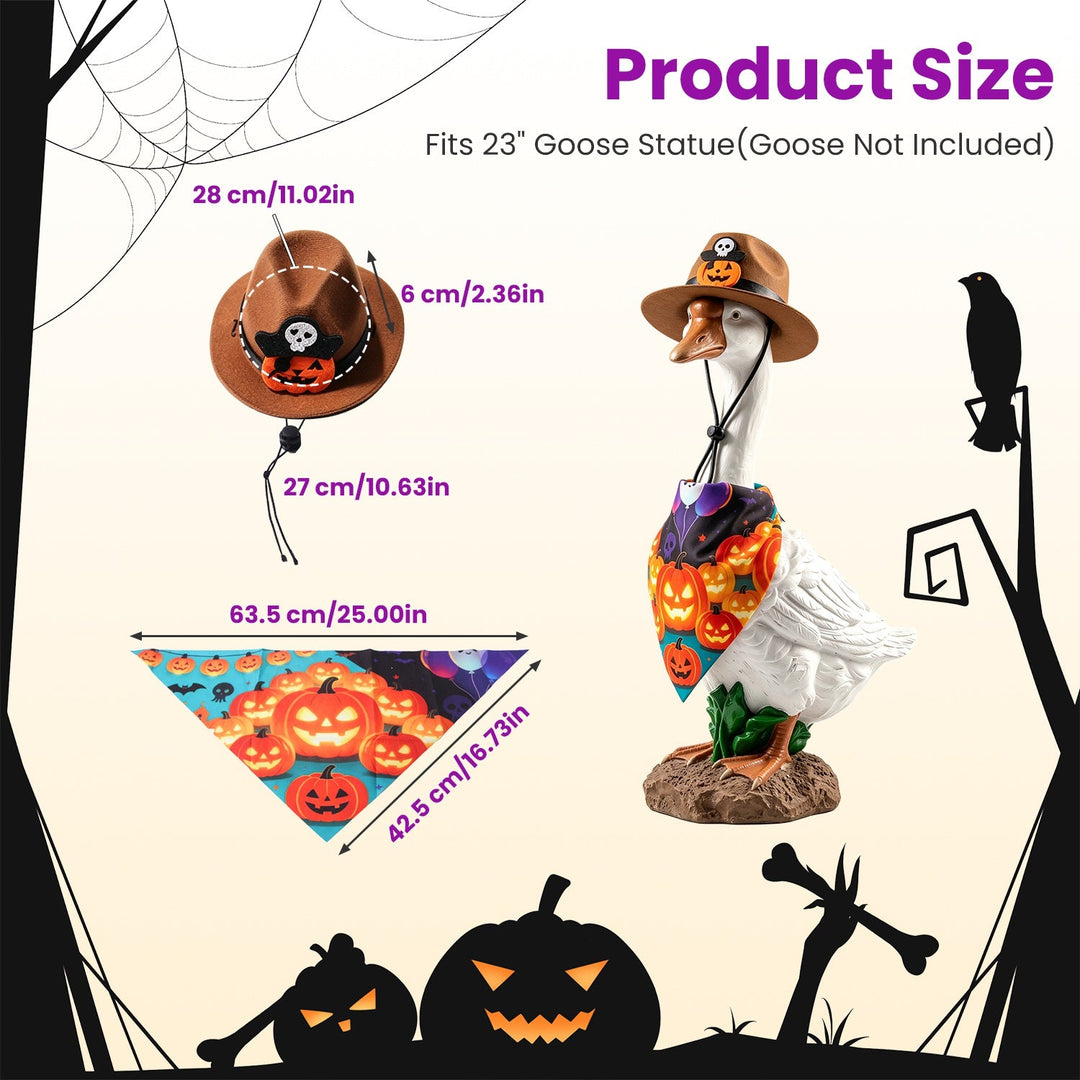Halloween Porch Goose Costume for 23" Statue - 4 Styles