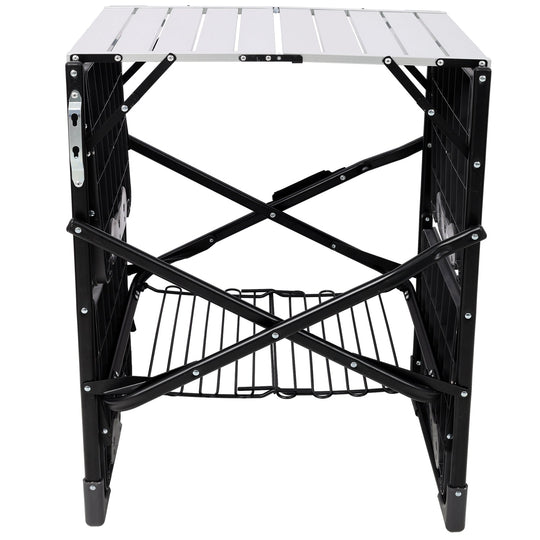 Folding Camping Kitchen Table with Heat-Resistant Top