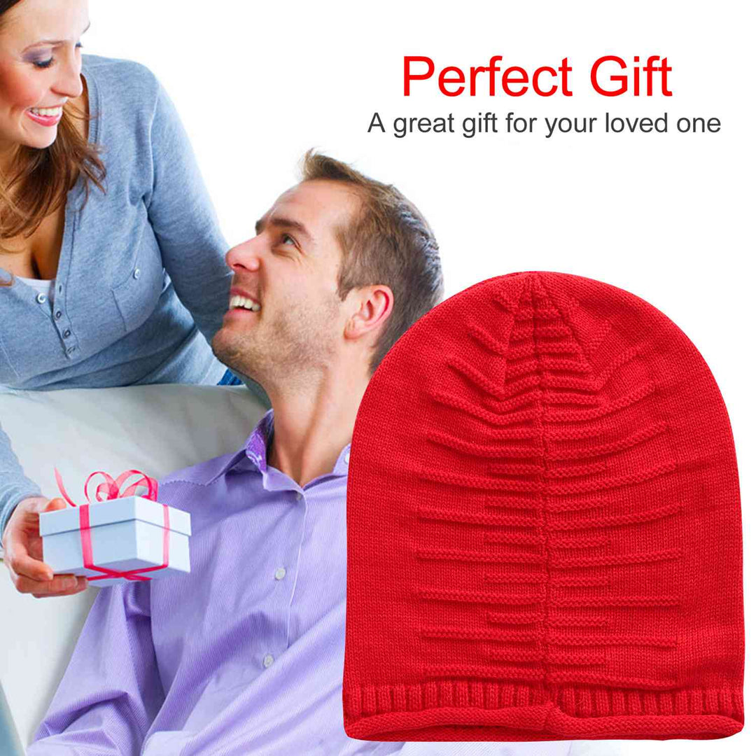 Unisex Knit Beanie Hat Winter Warm Hat Slouchy Baggy Hats Skull Cap 5 Colors