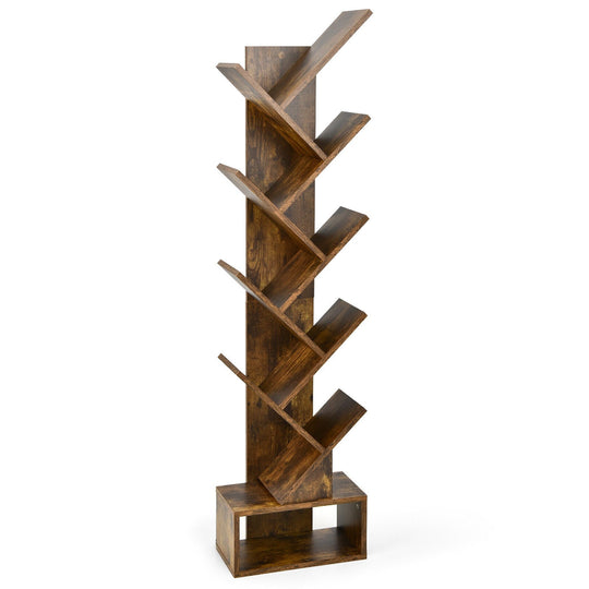 10-tier Tree Bookshelf with Drawer Free