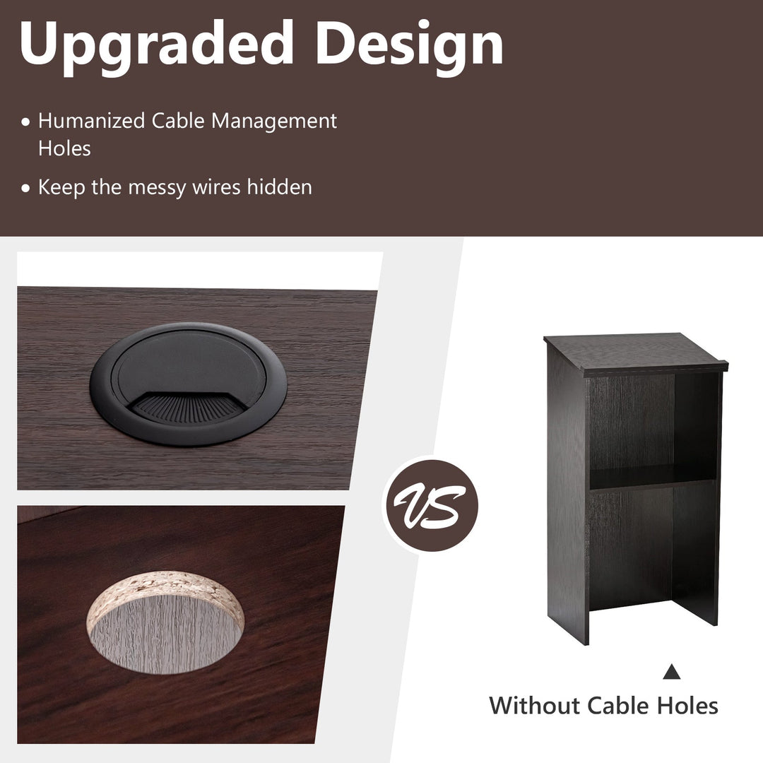 Wooden Floor Standing Podium Speaking Lectern