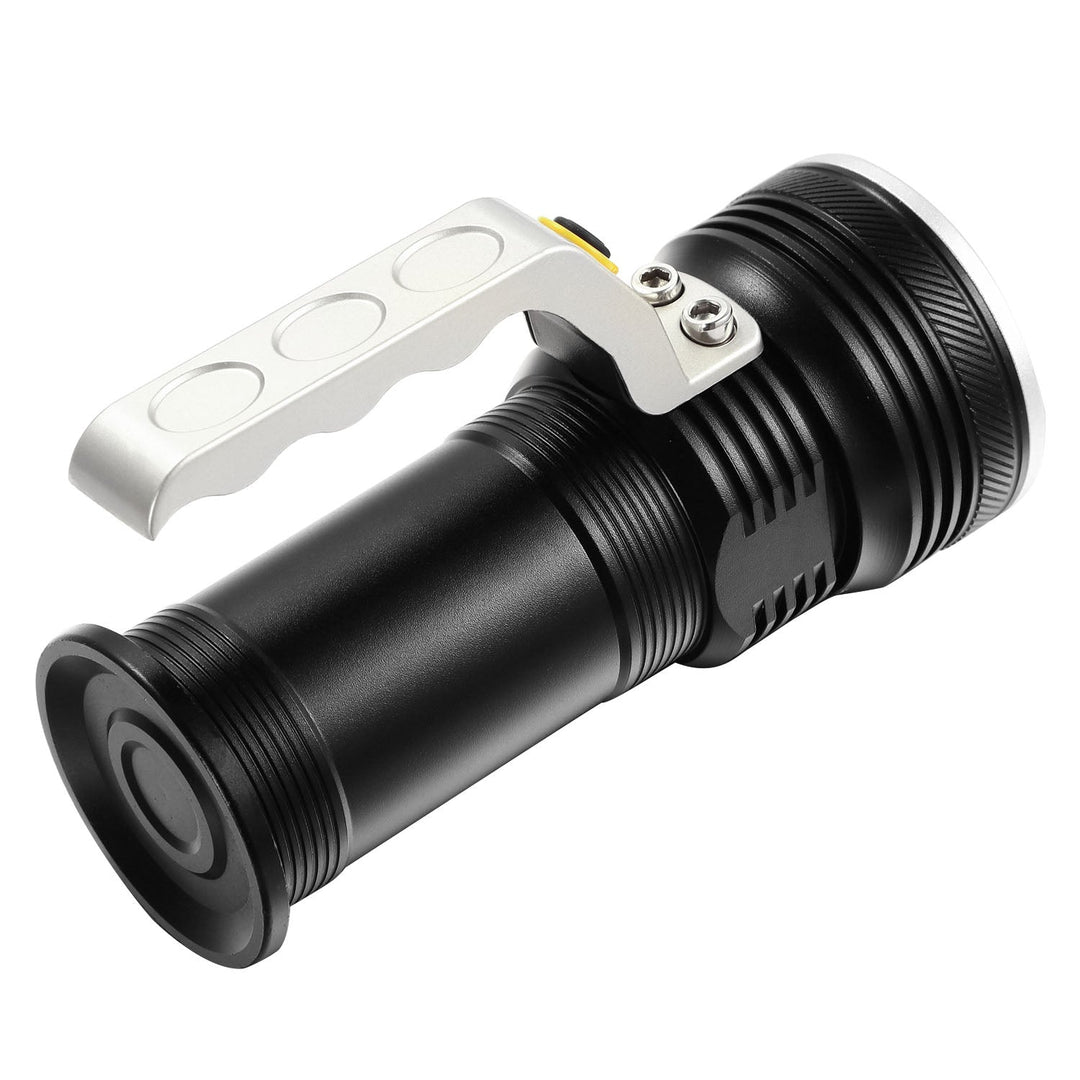 Super Bright Handheld LED Flashlight Portable USB Rechargeable Searchlight 3 Modes Waterproof Spotlight Torch Flashlight Aluminum Alloy for Camping Hi