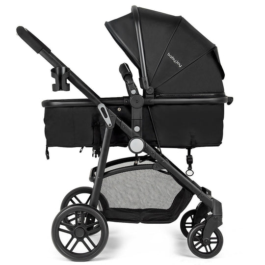 2-in-1 Foldable Pushchair Newborn Infant Baby Stroller