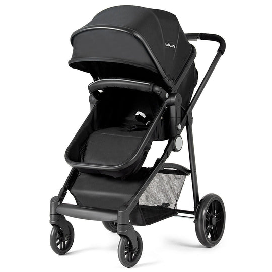 2-in-1 Foldable Pushchair Newborn Infant Baby Stroller