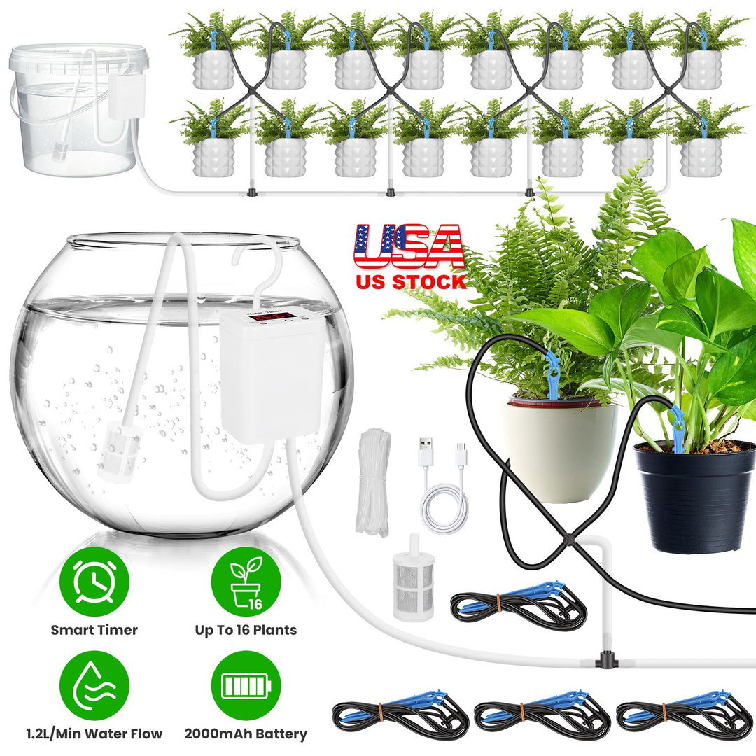 Automatic Plant Watering System with LCD Display & Timer