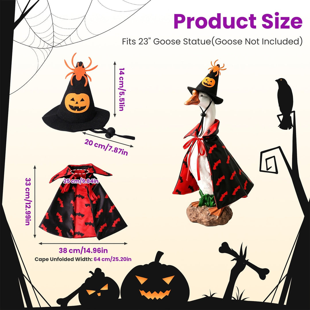 Halloween Porch Goose Costume for 23" Statue - 4 Styles