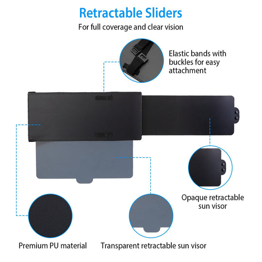 Sun Visor Extender – UV &amp; Glare Blocker for Car Windows