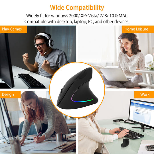 GBruno Wireless Vertical Mouse