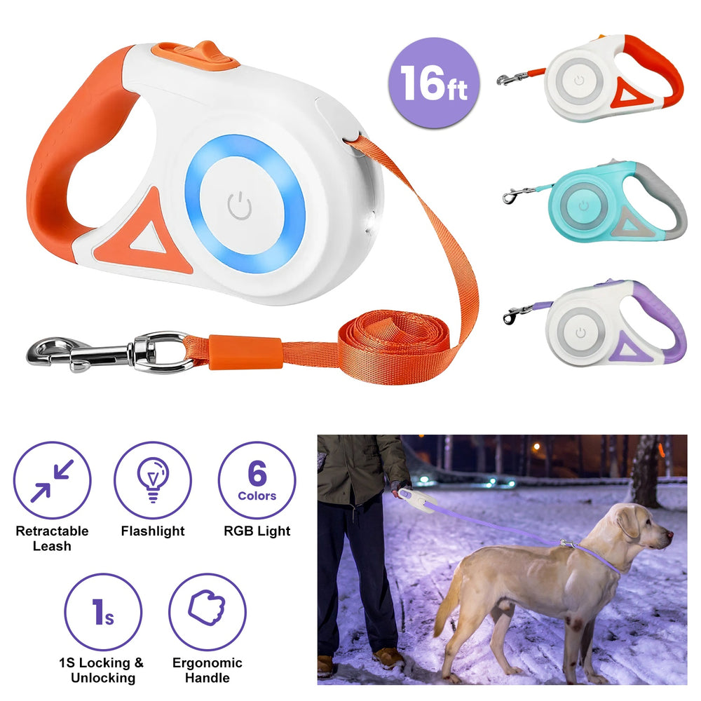 GBruno 16FT Retractable Dog Leash