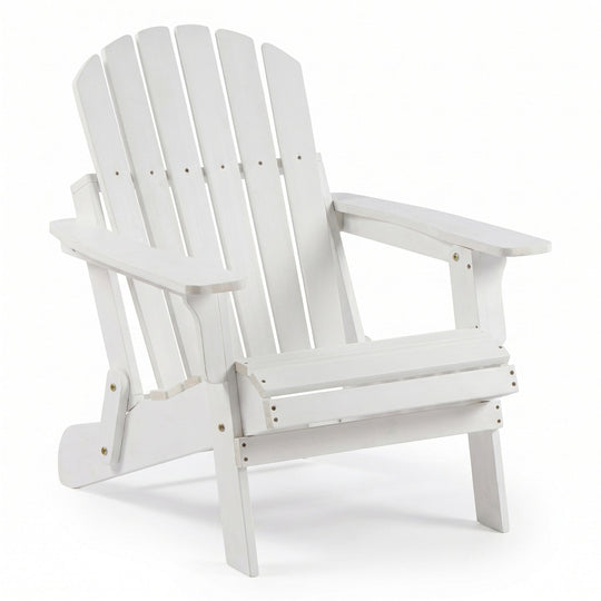 Folding Adirondack Chairs Set of 2 - Hemlock Wood Outdoor Seating