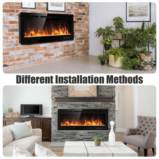 50" Electric Fireplace – Wall Mounted